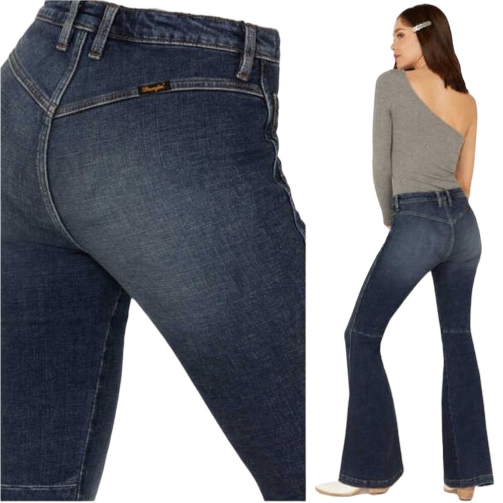Wrangler Retro Jeans Victoria High Rise Flare‎ Denim Jeans 112321422 NWT 31 X 34